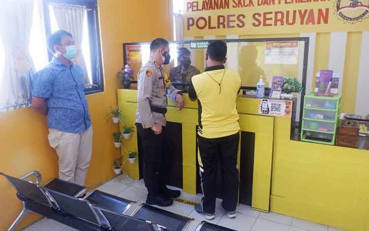 Kapolres Seruyan Tinjau Ruang Pelayanan Publik