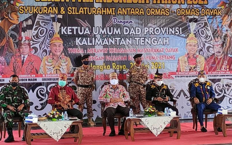 Silaturahmi Gerdayak dengan Ketua DAD Kalteng, Sabtu, 29 Mei 2021.