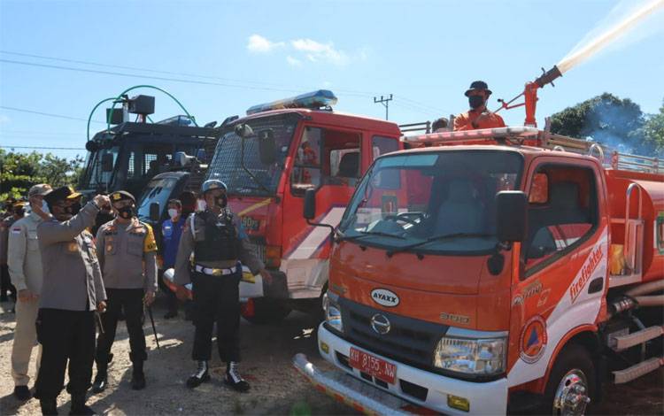 Kapolda Kalteng Tinjau Kesiapan Sarpras di Katingan Hadapi Karhutla