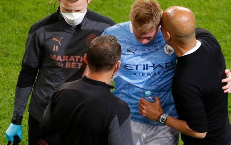 Kevin De Bruyne Patah Tulang Hidung dan Rongga Mata