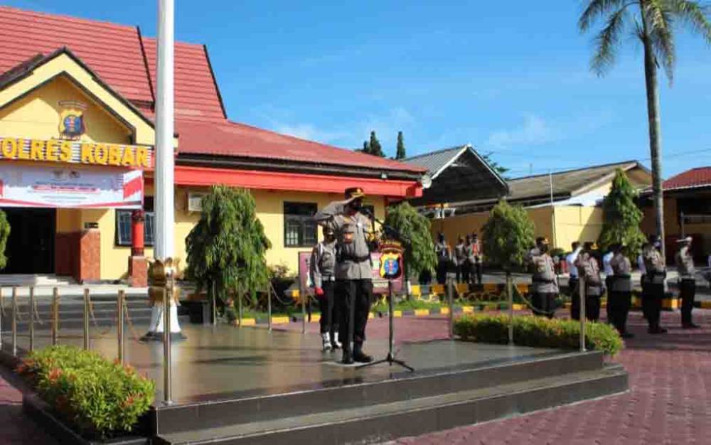 Polres Kobar Gelar Upacara Hari Lahir Pancasila 1 Juni 2021