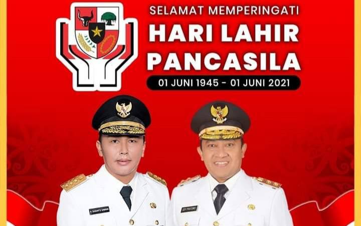 Hari Lahir Pancasila, Gubernur Kalteng Ajak Masyarakat Gotong-royong Perangi Pandemi Covid-19