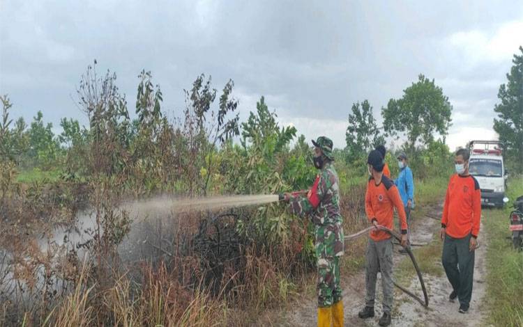 BPBD Palangka Raya Padamkan Kebakaran di 23,47 Hektare Lahan Gambut