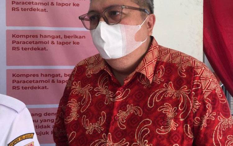 Ketua Umum Aprindo Roy N. Mandey saat ditemui pada kegiatan vaksinasi di GOR Kemayoran Jakarta Pusat, Rabu (2/6/2021)