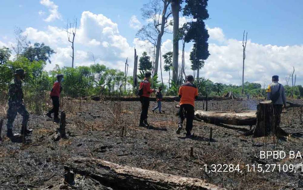 Karhutla Muncul di Barito Utara, Petugas Gabungan Sigap Lakukan Pemadaman