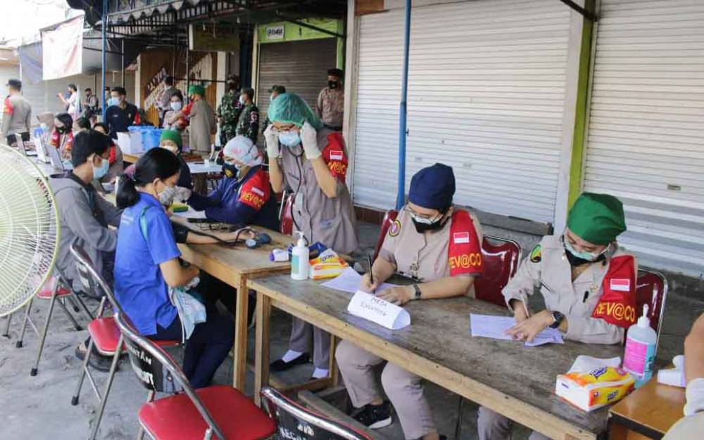 Vaksinasi Massal Sasar Pasar Besar Palangka Raya