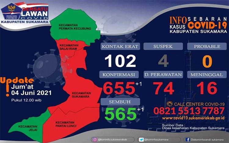 Kasus Terkonfirmasi Positif Covid-19 Capai 655 Orang