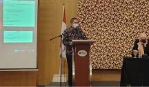 Plt Kepala LPMP Kalteng Tomy Haridjaya, saat memberikan paparan saat coaching clinic sekolah penggerak, Sabtu, 5 Juni 2021.