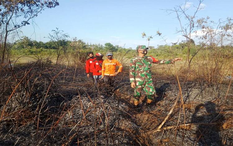 Lahan Setengah Hektare Terbakar di Desa Tapen Raya