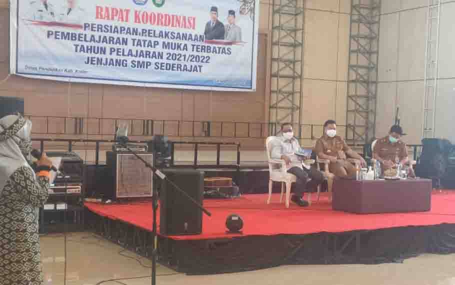 Pemkab Kotim Rapat dengan Kepsek Bahas Pelaksanaan Pembelajaran Tatap Muka Tahun Ajaran Baru