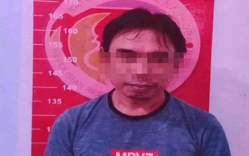 Tersangka kasus sabu, Agus Ramdani.
