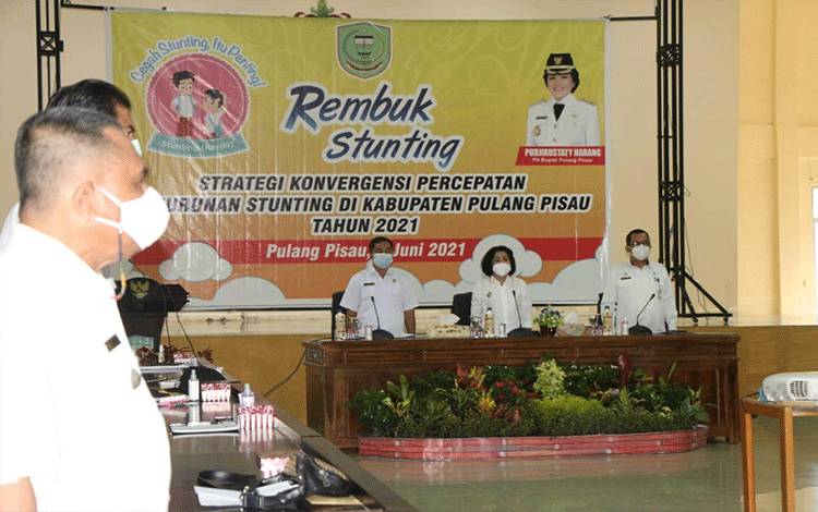Plt Bupati Pulang Pisau Minta SOPD Berkoordinasi Dorong Penurunan Stunting