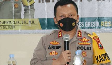 Kapolres Gresik, AKBP Arief Fitrianto (Antara Jatim/HO Polres Gresik/am)