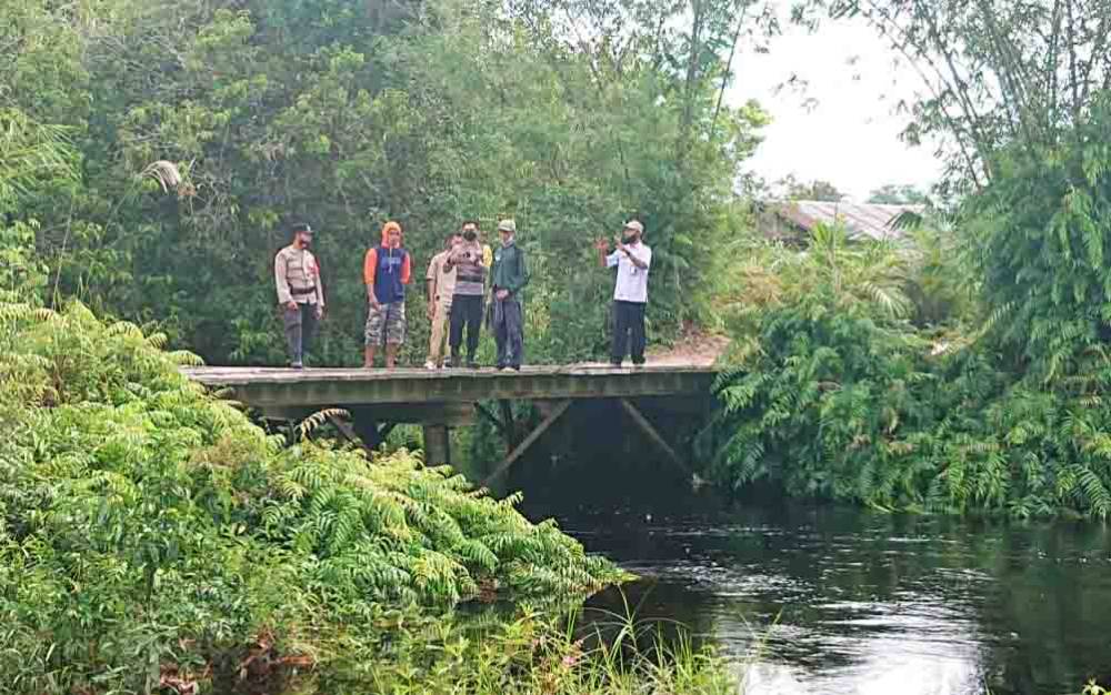 Petugas Gabungan Selidiki Isu Kemunculan Buaya di Sungai Desa Sei Gohong