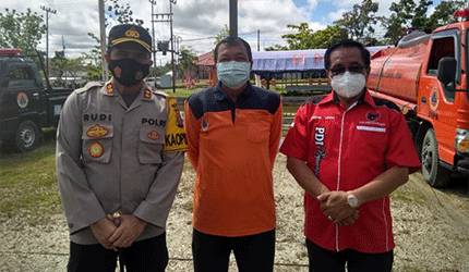 BPBD dan Polres Gumas Apresiasi Partisipasi Parpol Dalam Penanganan Karhutla