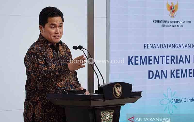Erick Thohir Berharap PT Berdikari Perbaiki Ekosistem Daging dan Ayam