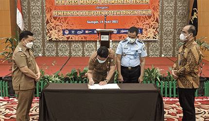 Pemkab Kotim Lakukan MoU dengan Kemenkumham Terkait Pengetahuan Kekayaan Intelektual?