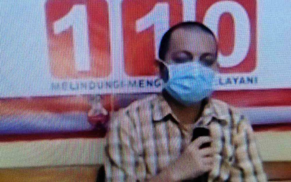 Terdakwa kasus pencurian pupuk, Ebok.