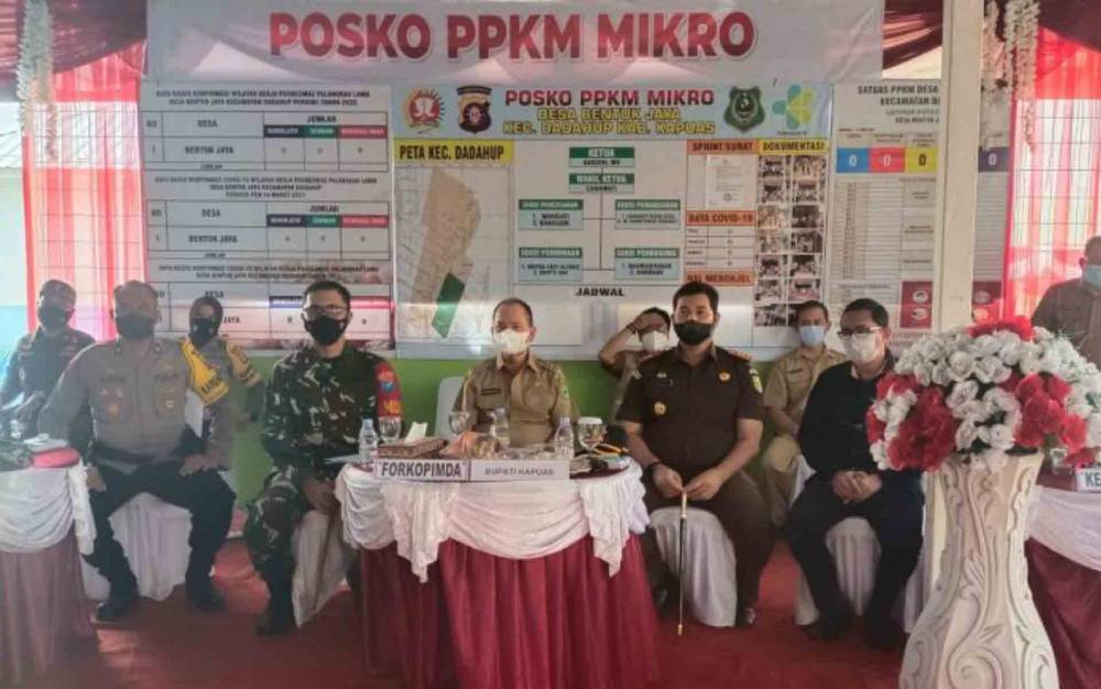 Forkopimda Kapuas Hadiri Pertemuan dengan Wakapolri Secara Virtual