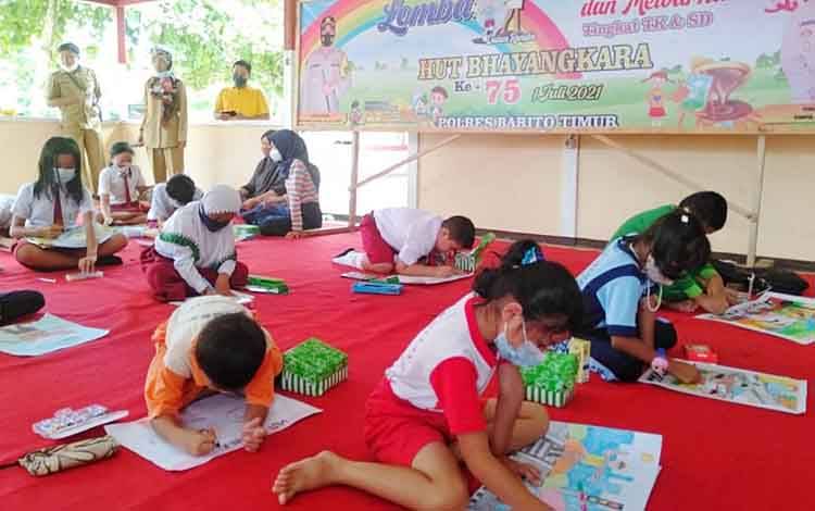 Pemkab Pulang Pisau Gelar Lomba Mewarnai Motivasi Minat Baca Anak