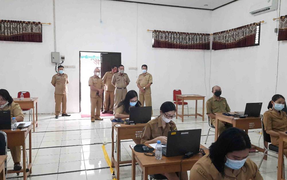 22 PNS Pemkab Gunung Mas Ujian Kenaikan Pangkat Penyesuaian Ijazah