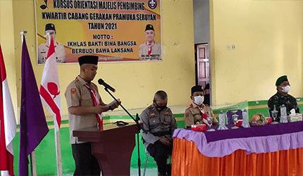 Kwarcab Pramuka Seruyan Gelar Kursus Orientasi Majelis Pembimbing