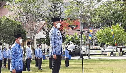 Upacara HUT Pemko Palangka Raya Digelar Terbatas