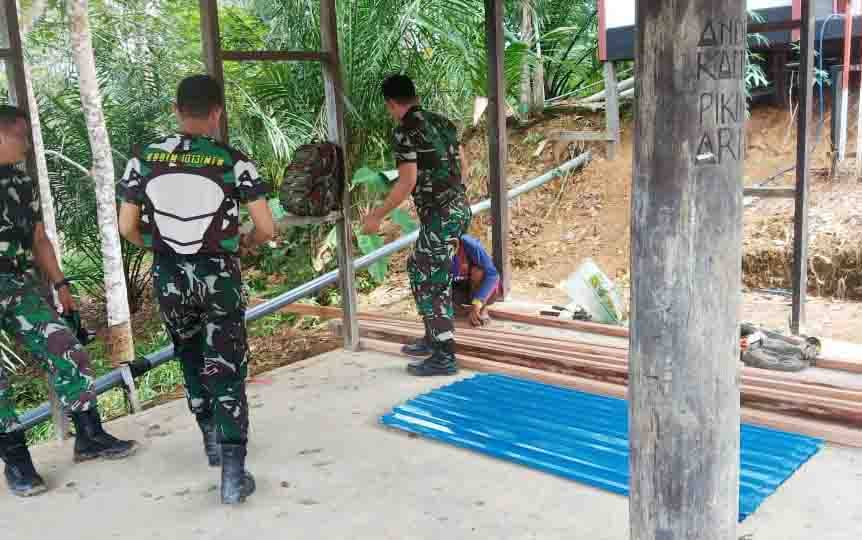 Satgas TMMD Bangun Tempat Ibadah untuk Tingkatkan Kualitas Hidup Bidang Rohani