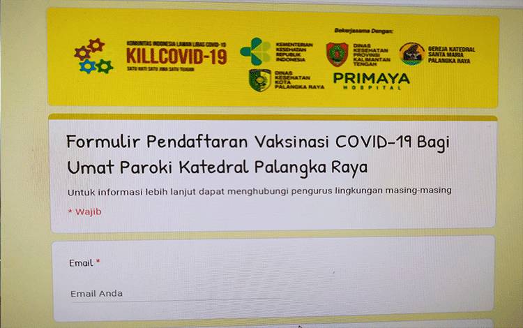 Cara Kill Covid-19 dan Katedral Santa Maria Dukung Percepatan Vaksinasi Covid-19