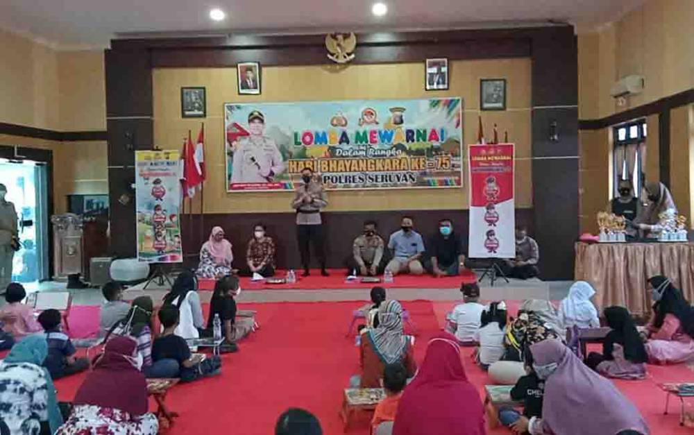 Kapolres Seruyan Buka Kegiatan Lomba Mewarnai