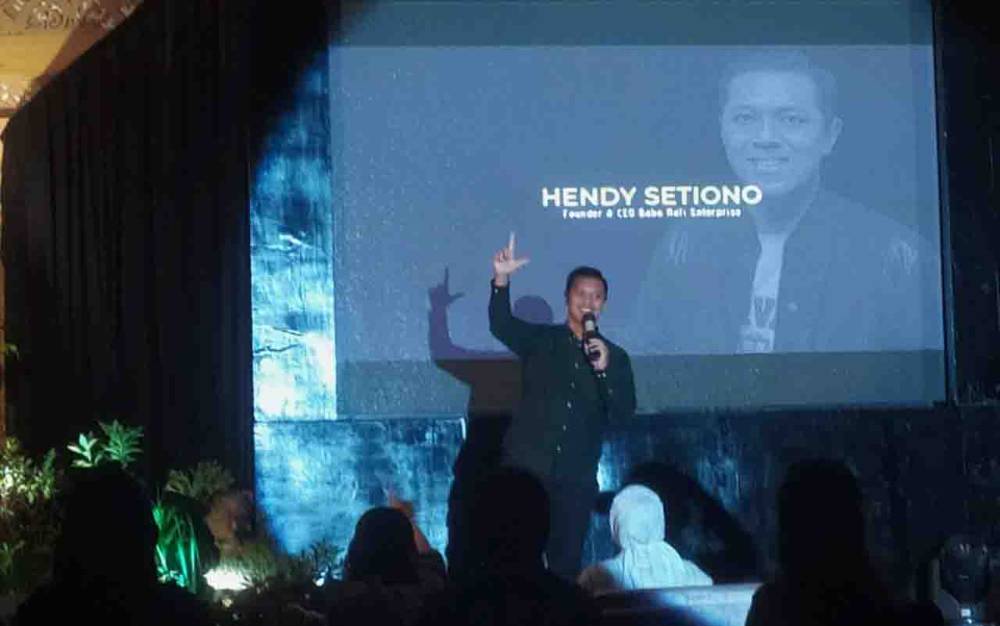 Founder dan Group CEO Baba Rafi Enterprise, Hendy Setiono dalam kegiatan Ngopi Preneur yang dilaksanakan oleh Klinik Bisnis pada Sabtu, 19 Juni 2021 malam.