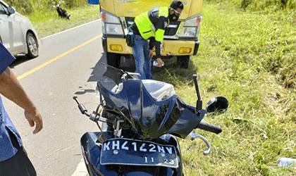 Kecelakaan Truk dengan Motor, Seorang Perempuan Meninggal