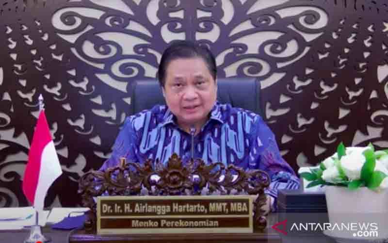 Airlangga: Kerja di Rumah untuk Zona Merah Jadi 75 Persen