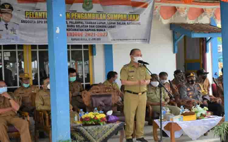 Bupati Kapuas Dorong Anggota BPD dan Pemdes Selalu Bersinergi Bangun Desa