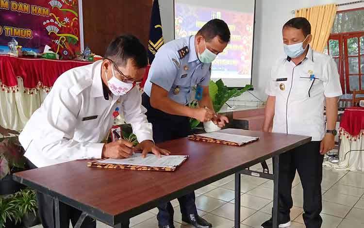 Kanwil Kemenkumham Kalteng Bentuk Pojok Intelektual Tingkat SMP di Barito Timur