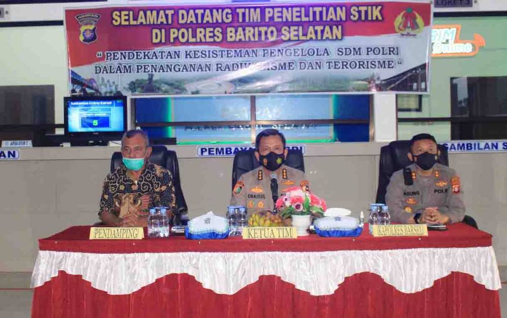 Tim Supervisi Bidang PPITK Lemdiklat Mabes Polri Kunjungi Polres Barito Selatan