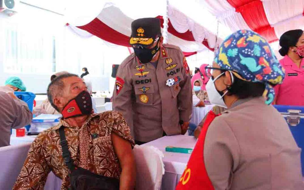 Polda Kalteng dan Polres Jajaran Telah Melakukan Vaksinasi 26.166 Orang