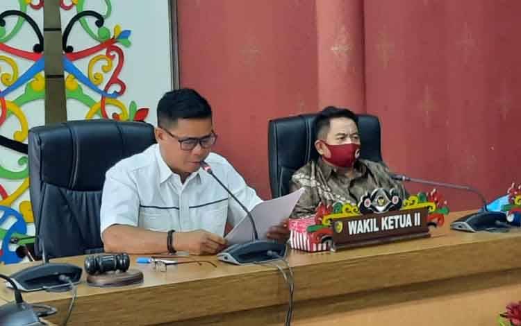 DPRD Palangka Raya Gelar Paripurna Pidato Pengantar Wali Kota