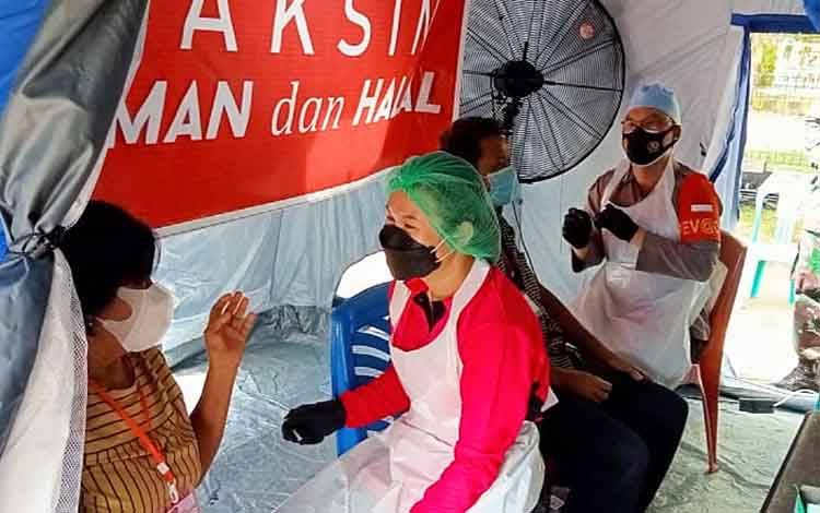 Polres Barito Timur dan Kodim 1012 Buntok Gelar Vaksinasi Massal Kedua