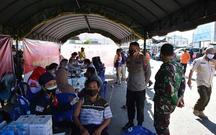 Polres Barito Selatan Dukung Program 1 Hari 1 Juta Vaksinasi