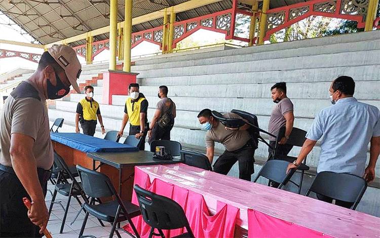 Polresta Palangka Raya Siapkan Lokasi Vaksinasi Lanjutan di Stadion Senanan Mantikai