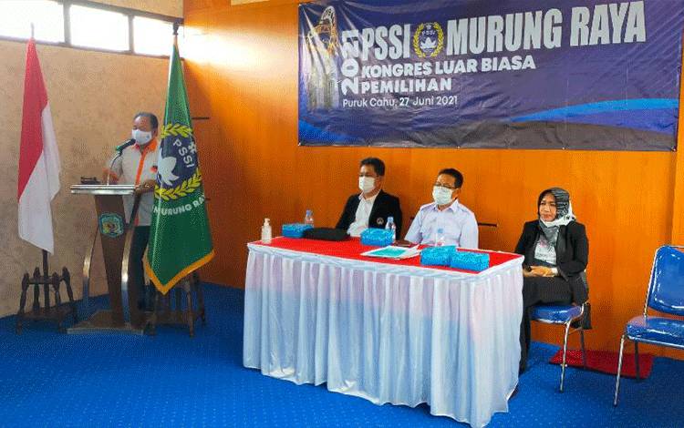 Pelaksana kongres luar biasa Askab PSSI Mura.
