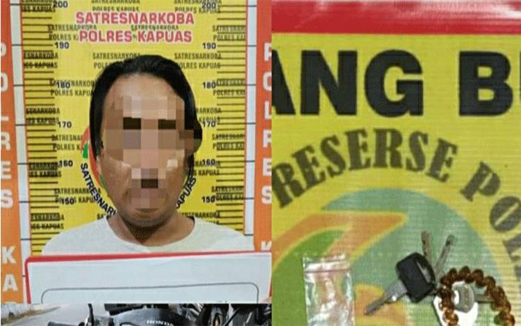 Polisi Tangkap Laki-Laki Ini Karena Kedapatan Bawa Sabu