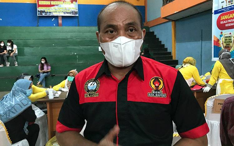 Ini Pesan Ketua KONI Kapuas Kepada Para Atlet Setelah Jalani Vaksinasi Covid-19