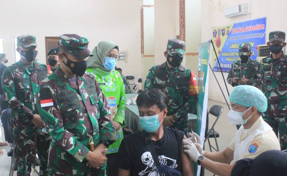 Pangdam XII Tanjung Pura Apresiasi Vaksinasi Covid-19 di Kalteng
