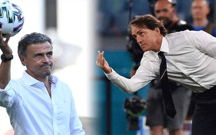Italia vs Spanyol Bakal Diwarnai Pertarungan Perebutan Penguasaan Bola