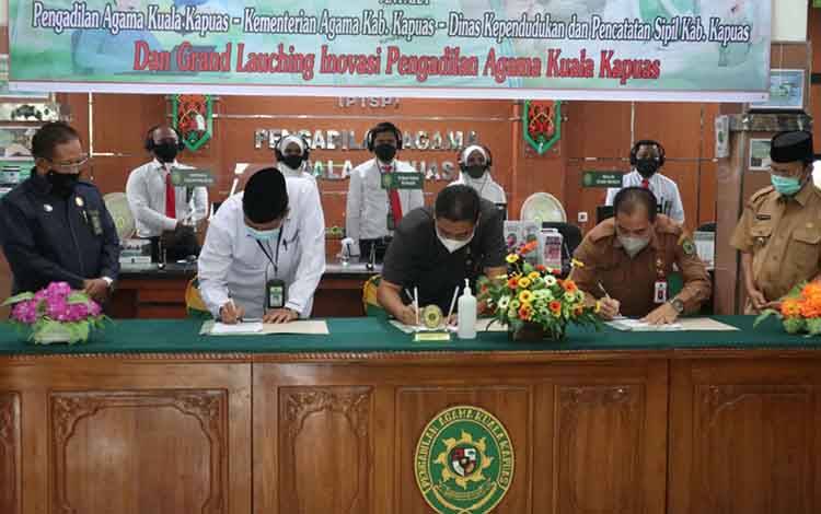 Tiga Instansi di Kapuas Kerja Sama Mudahkan Pelayanan Lewat Program Akselerasi Pelayanan Terintegerasi