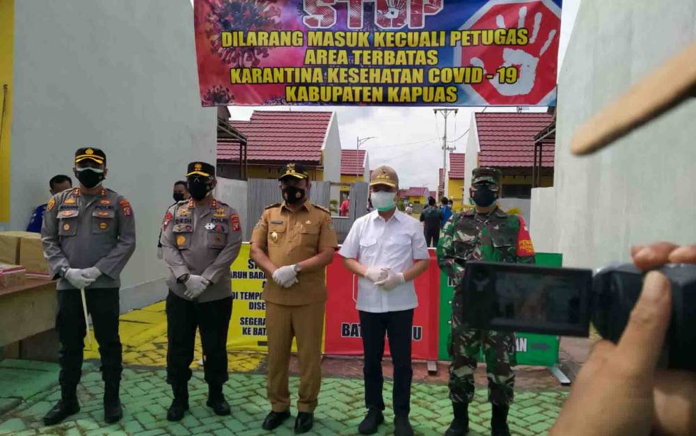 Wagub Kalteng Beri Semangat Warga Sedang Jalani Karantina Covid-19 di Kapuas