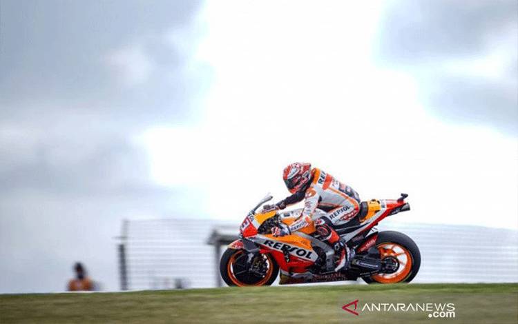 Ilustrasi - Marc Marquez di Sirkuit Phillip Island, Grand Prix Australia. ANTARA/hondaracingcorporation.com/pri. (ANTARA/hondaracingcorporation.com)
