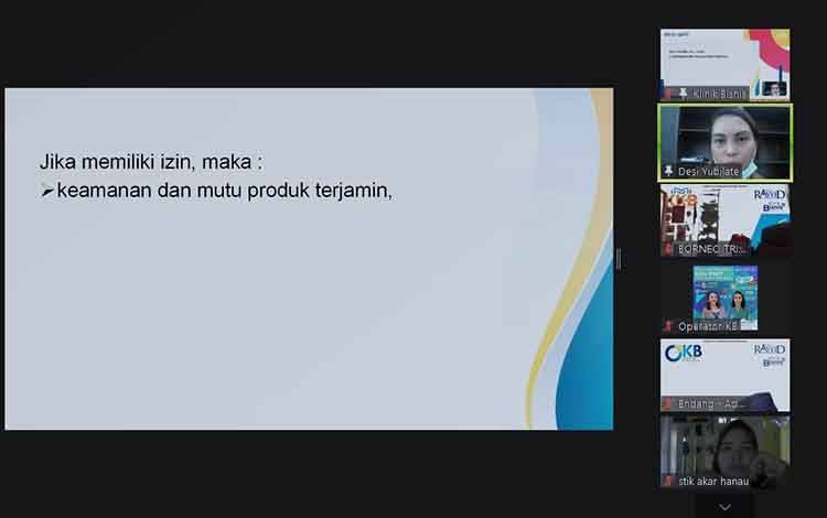 Klinik Bisnis Berikan Penyuluhan Izin PIRT UMKM agar Bangkit dari Covid-19
